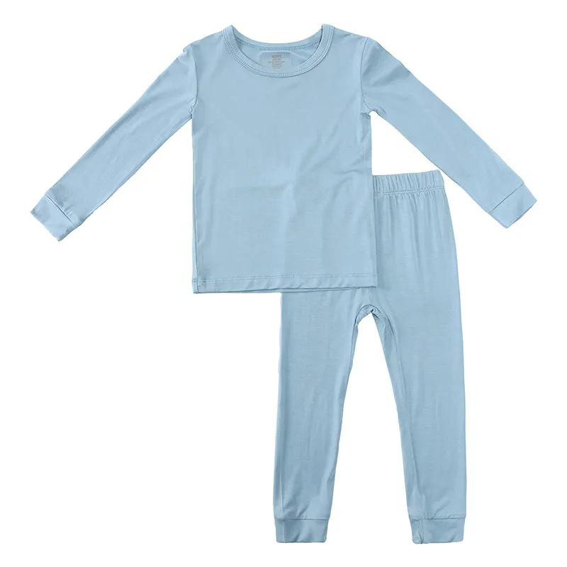 Children Kids Baby Fashion Girls Boys Basic Casual Long Sleeve Solid Color T-Shirt And Shorts 2pcs Set