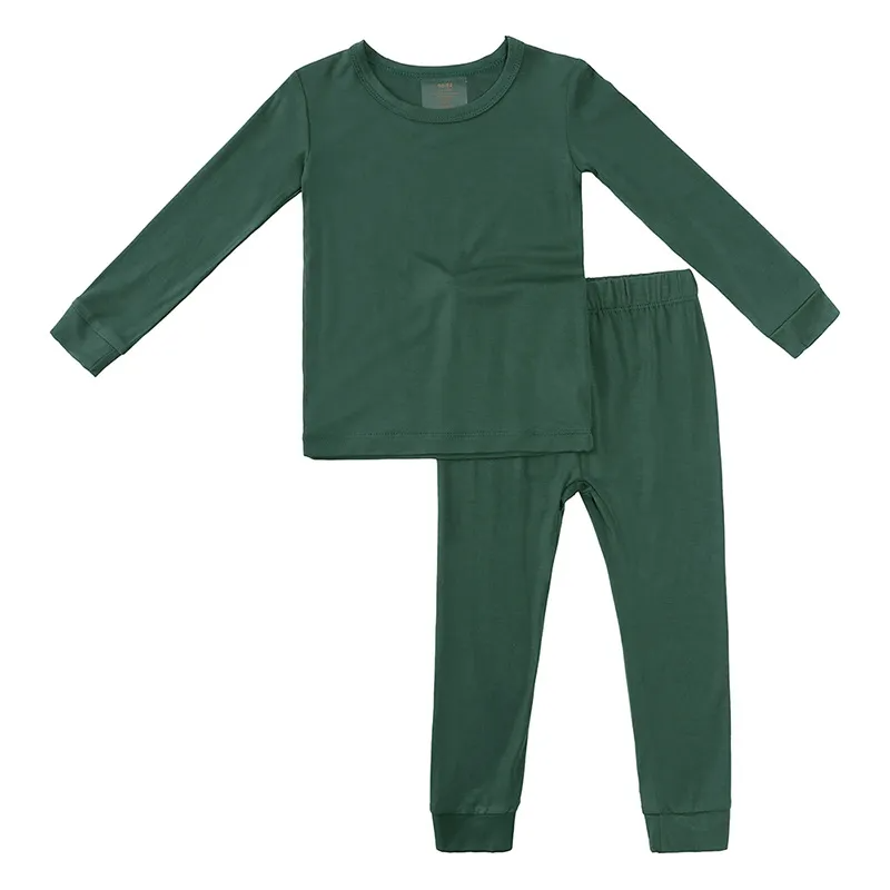 Children Kids Baby Fashion Girls Boys Basic Casual Long Sleeve Solid Color T-Shirt And Shorts 2pcs Set