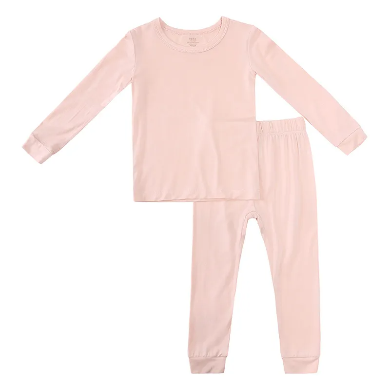 Children Kids Baby Fashion Girls Boys Basic Casual Long Sleeve Solid Color T-Shirt And Shorts 2pcs Set