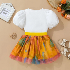 Children Kids Baby Fashion Girls Sleeveless Flower Print Top And Shorts 2pcs Set