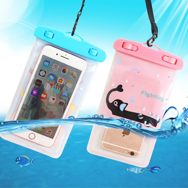 Cartoon Drifting Swimming Mobile Phone Waterproof Bag