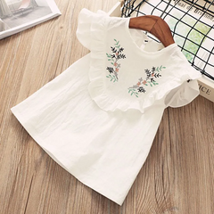 2 Pcs Girls Fresh Flower Design Tops+Shorts Set