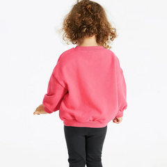 Kids Toddler Big Girls Fashion Casual Color Matching Round Neck Long Sleeve Trousers Sweatshirts Sets