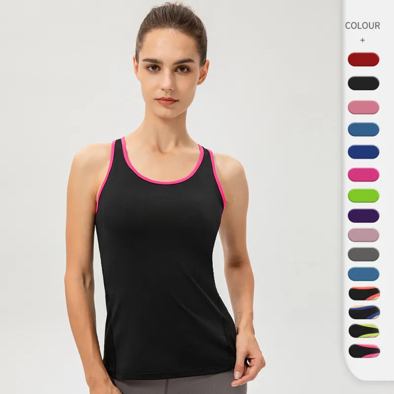 Women'S Tight Training Yoga Running Fitness Quick Dry Sports Vest