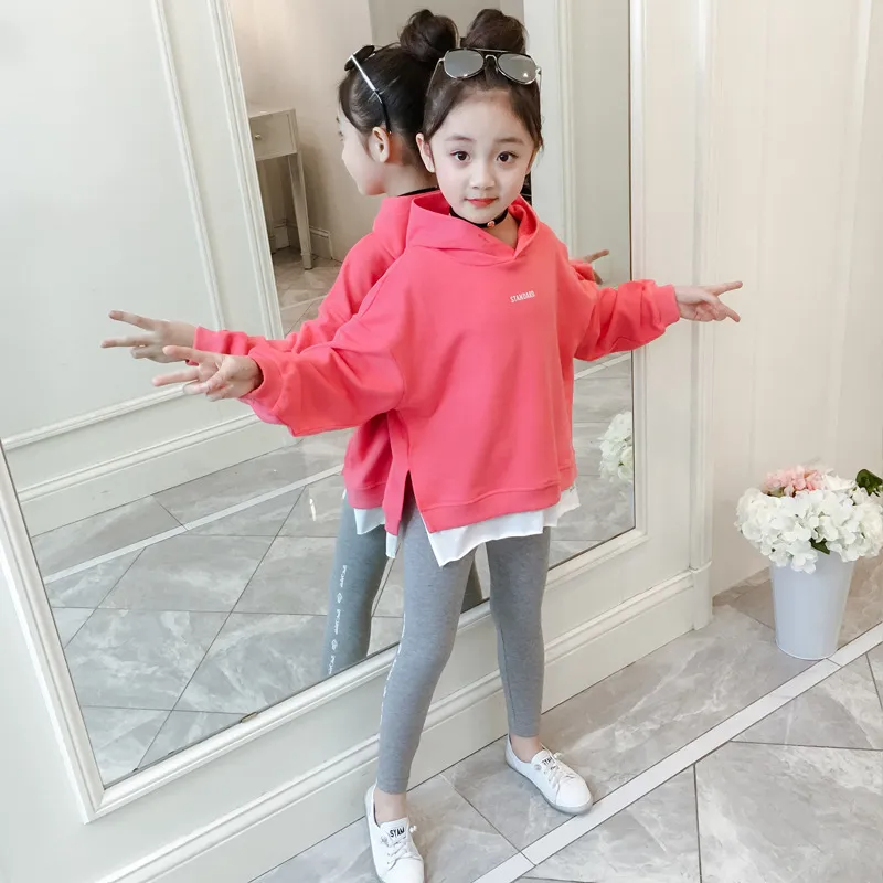 Children Kids Toddler Girls Long Sleeves Hoodies And Leggings 2pcs Set