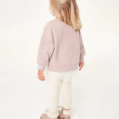 Kids Toddler Big Girls Autumn Winter Fashion Casual Simple Solid Color Letter Sweater Trousers Set