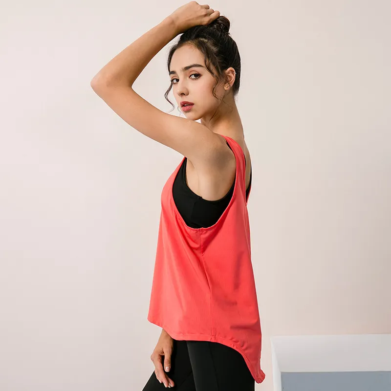 Women'S Loose Running Fitness Quick Dry Breathable Sports Vest