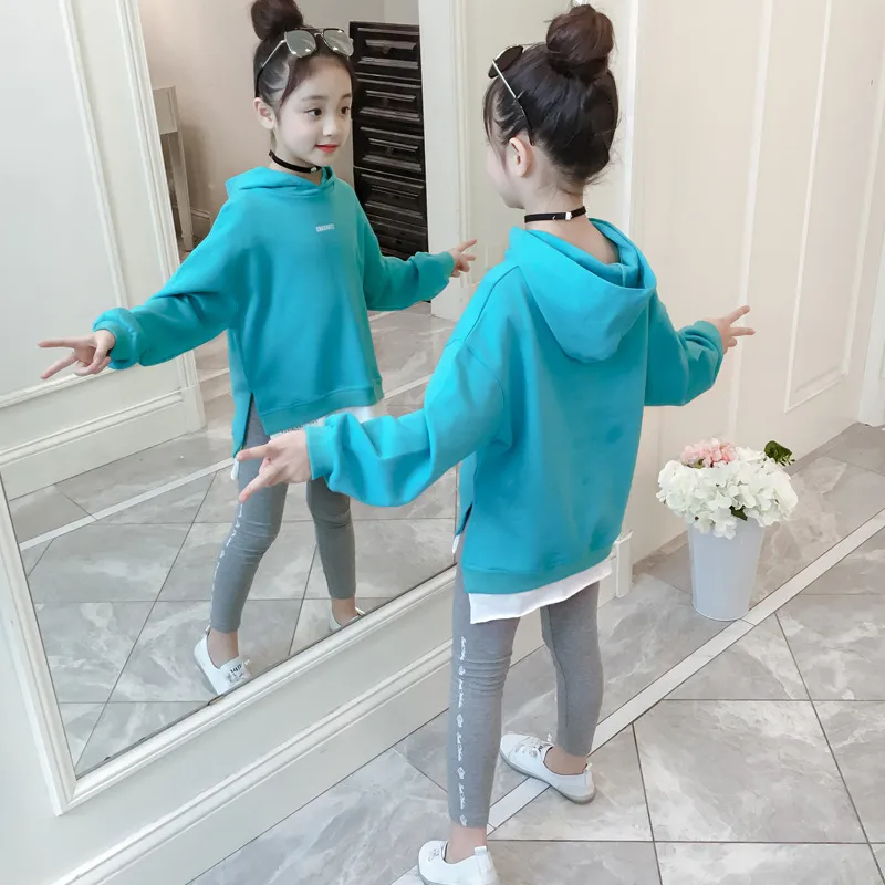 Children Kids Toddler Girls Long Sleeves Hoodies And Leggings 2pcs Set