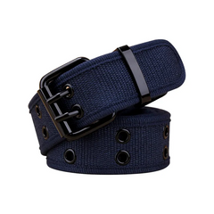 Casual Fashion Men Simple Solid Color Canvas Belt