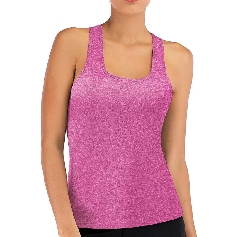 Women Hollow Beauty Back Sleeveless U-Neck Quick-Drying Sports Vest