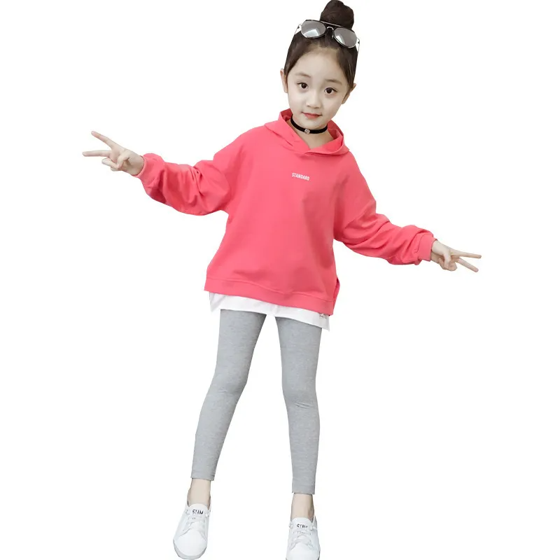 Children Kids Toddler Girls Long Sleeves Hoodies And Leggings 2pcs Set