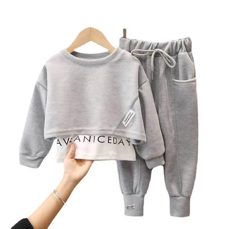 Children Kids Toddler Girls Long Sleeves Sweatshirt And Pants 2 Pcs Set